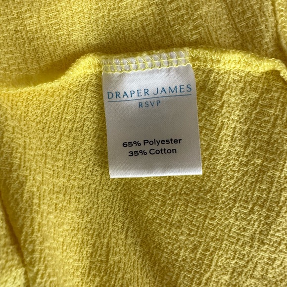 Draper James Yellow Sleeveless Knit Midi Dress Size Small - Picture 5 of 6